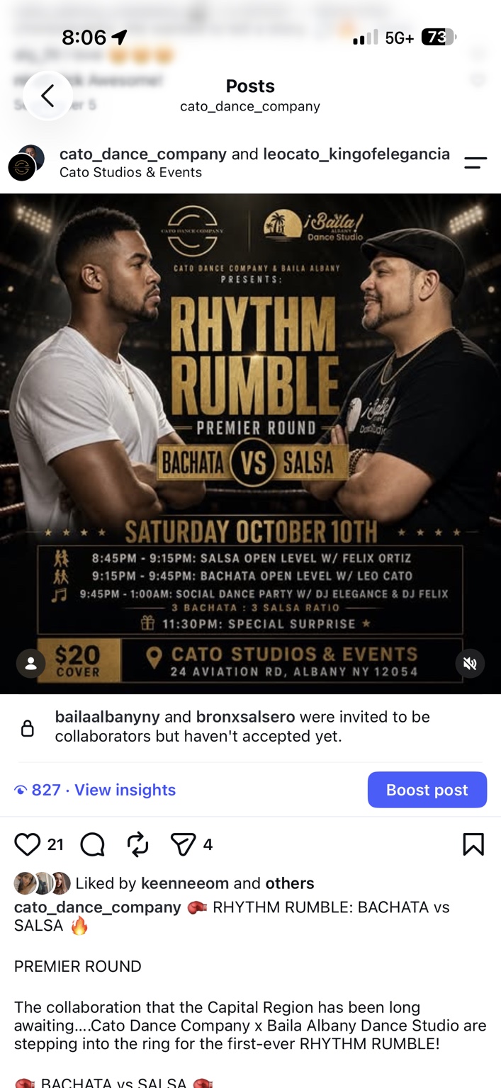 Rhythm Rumble event flyer